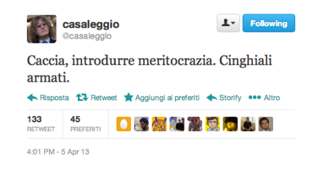 Gianroberto Casaleggio su Twitter